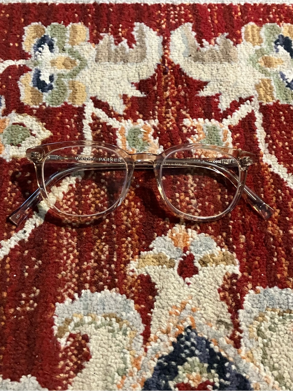 Warby Parker Durand Eyeglasses Prescription Unisex Champagne Color